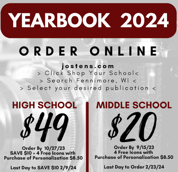 Order your yearbook today.