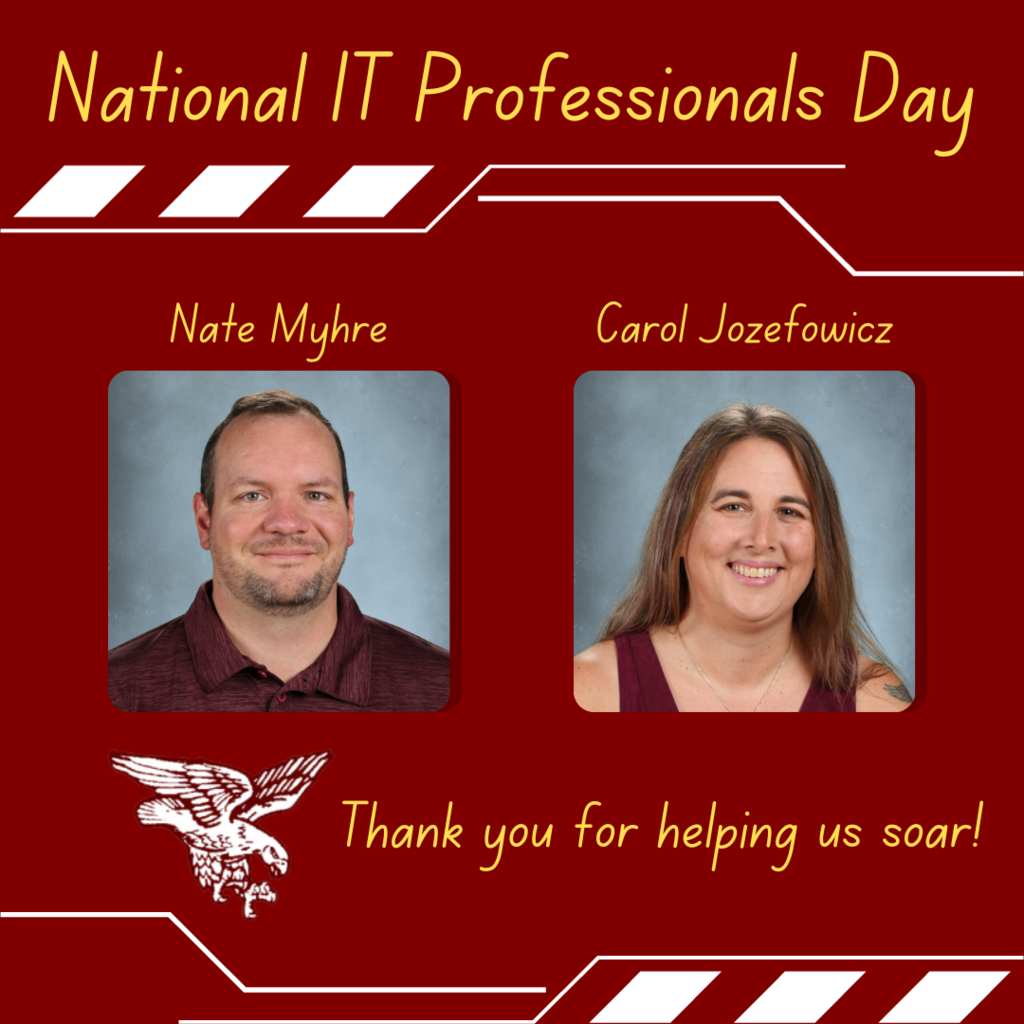 national it professionals day - Carol and Nate - thanks for helping us soar