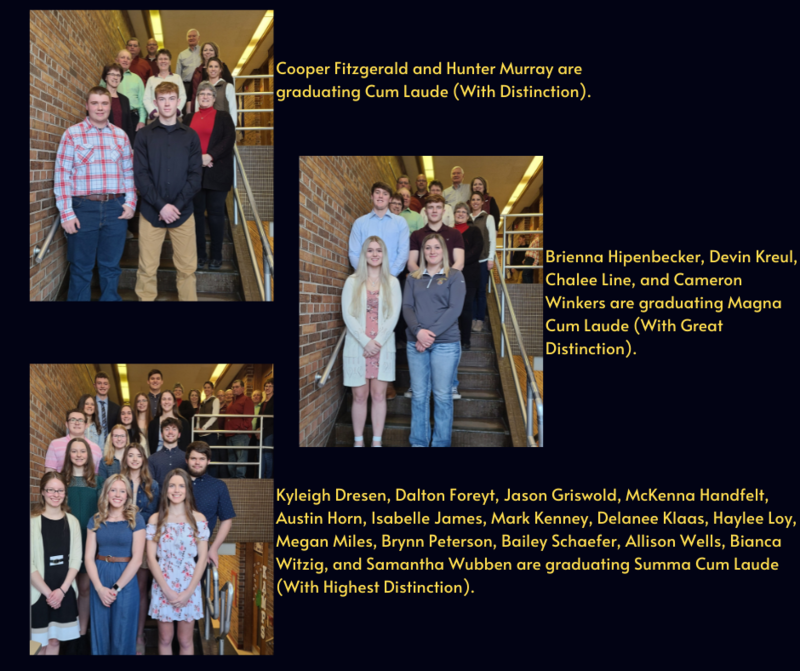 20212022 Laude Students Fennimore Community Schools