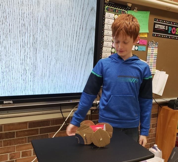 a student talks about his invention